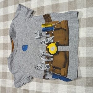 3/$12 12M Carhartt Tool Belt Grey T-shirt